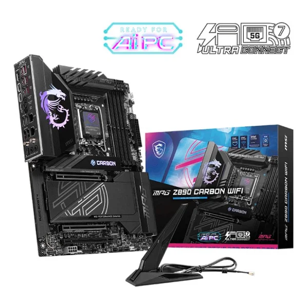Msı Mpg Z890 Carbon Wi-Fi Intel Lga1851 DDR5 Atx Anakart - Görsel 3