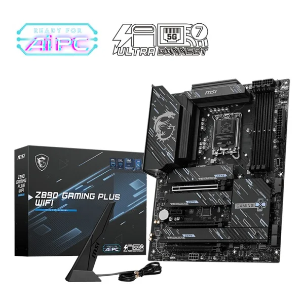 MSI Z890 Gaming Plus Wi-Fi Intel LGA1851 DDR5 ATX Anakart - Görsel 5
