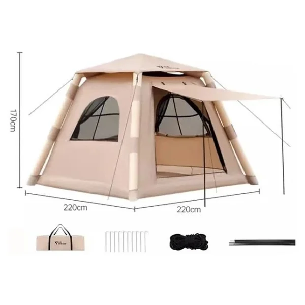 Realx 220x220x190 Cm Tenteli 6 Kişilik Şişme Çadır - Görsel 4