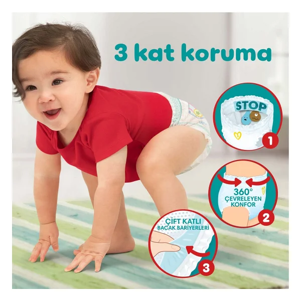 Prima Aktif 3 Numara Midi 62'li Bebek Bezi - Görsel 4