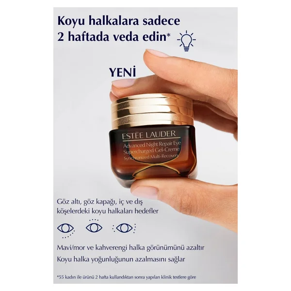 Estee Lauder Advanced Night Repair Supercharged Jel Göz Kremi 15 Ml - Görsel 3