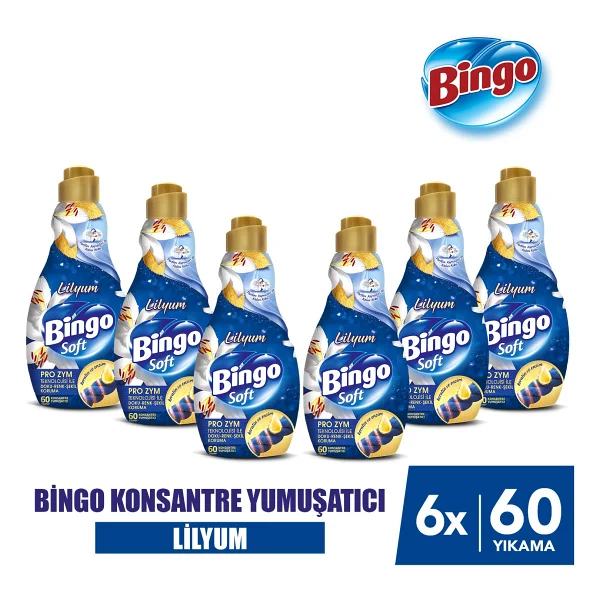 Bingo Soft Lilyum Yumuşatıcı 60 Yıkama 1.44 Lt 6'lı - Görsel 9