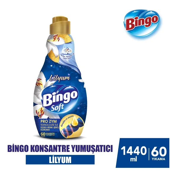 Bingo Soft Lilyum Yumuşatıcı 60 Yıkama 1.44 Lt 6'lı - Görsel 2