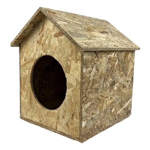 Reyo Kedi Evi Dış Ortam Uygun Ahşap Kedi Evi Osb 39X32x30 Cm - Cat25 - Görsel 3