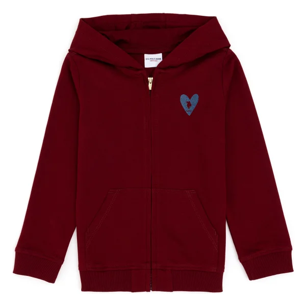 U.S. Polo Assn 50296390 Kapüşonlu Tam Fermuarlı Çocuk Sweatshirt - Görsel 3
