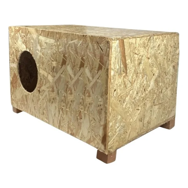 Reyo Kedi Evi Dış Ortam Uygun Ahşap Kedi Evi Osb 60 X 40 X 30 Cm - Cat24 - Görsel 5