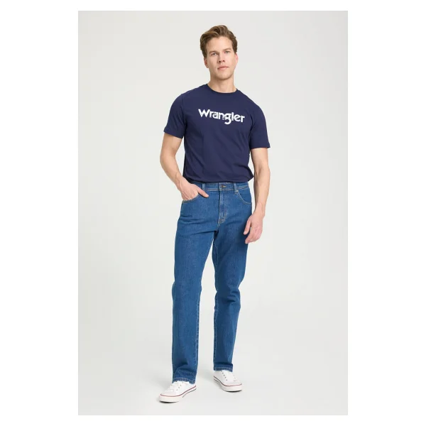 Wrangler Texas Straight Fit Normal Bel Denim Esnek Jean Kot Pantolon - 42 / 32 - Lacivert - Görsel 7