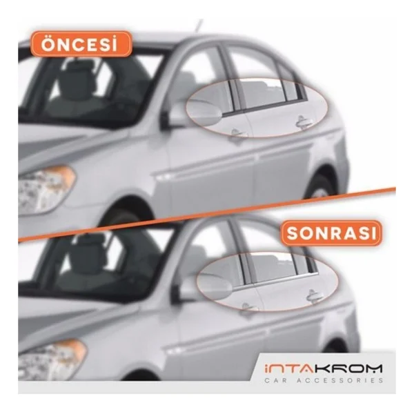 Hyundai Accent Era Krom Cam Citasi 4 Prc 2005-2011 - Görsel 3