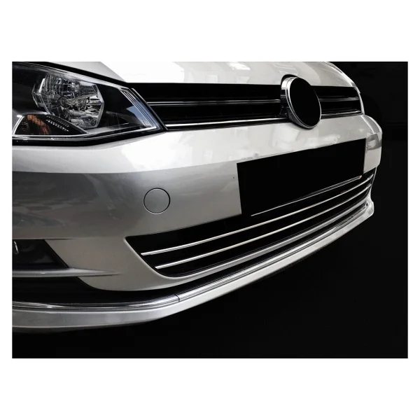 S-Dizayn Vw Golf 7 Krom Ön Tampon Çıtası 2 Prç. 2013-2017 - Görsel 5