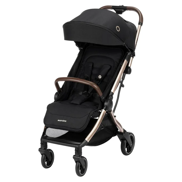Maxi-Cosi Eva Essential Black Champagne Otomatik Katlanan Kompakt Bebek Arabası - Görsel 2