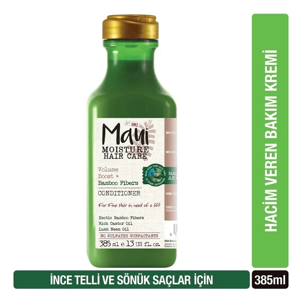 Maui Moisture Bamboo Fibers Kalınlaştırıcı Ve Onarıcı 385 Ml Saç Kremi - Görsel 3