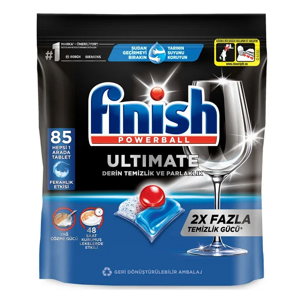 Finish Quantum Ultimate Bulaşık Makinesi Tableti 85'li - Görsel 2