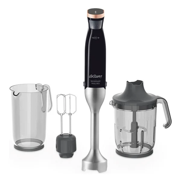 Arzum Technoart Maxi Neo Ar1114-S Siyah 1500 W El Blender Seti - Görsel 2