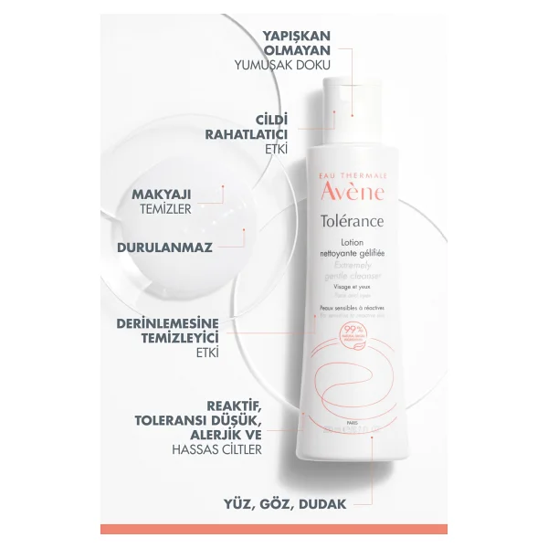 Avene Tolerance Nazik Yüz Temizleme Losyonu 200 Ml - Görsel 7