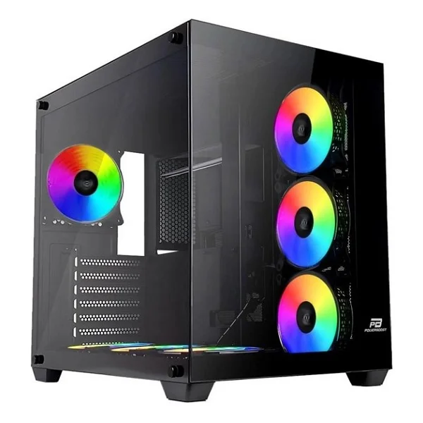 Power Boost Pb-Ss02b Argb Fanlı Siyah Atx Oyuncu Kasası - Görsel 3