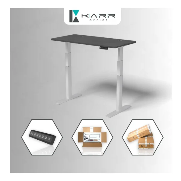 Karr Office O-Flex Duo 180x80 Cm Çift Motorlu Elektrikli Yükseklik Ayarlı Çalışma Masası - Görsel 2