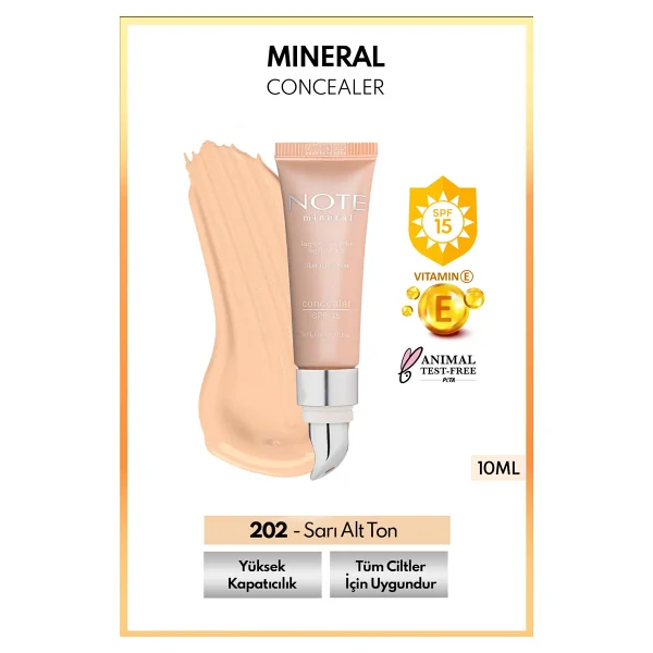 Note Mineral Spf 15 202 10 Ml Krem Kapatıcı - Görsel 9