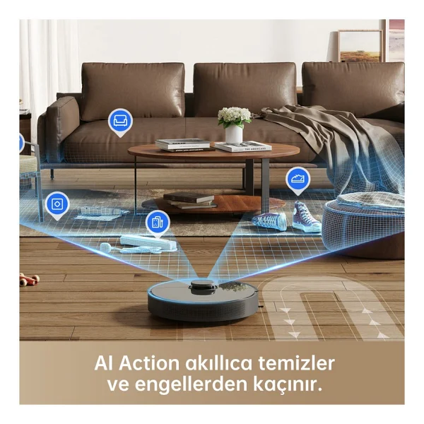 Dreame Bot D10s Plus Çöp İstasyonlu Akıllı Robot Süpürge - Görsel 3