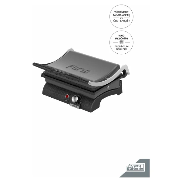 Feris Ft3011 12 Dilim Mürdüm 1800 W Döküm Sanayi Tipi Tost Makinesi - Görsel 7