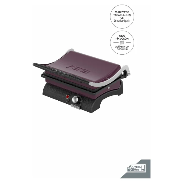 Feris Ft3011 12 Dilim Mürdüm 1800 W Döküm Sanayi Tipi Tost Makinesi - Görsel 9
