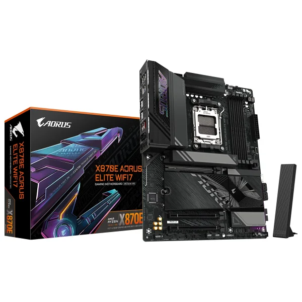 Gigabyte X870e Aorus Elite Wıfı7 AMD Am5 DDR5 Atx Anakart - Görsel 3