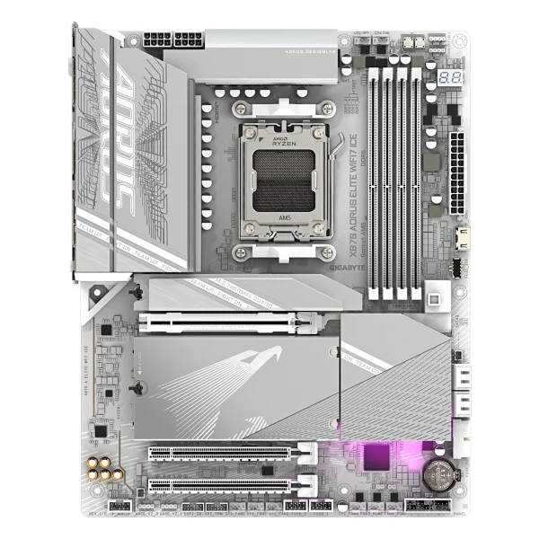 Gigabyte X870 Aorus Elite Wıfı7 Ice AMD Am5 DDR5 Atx Anakart - Görsel 5