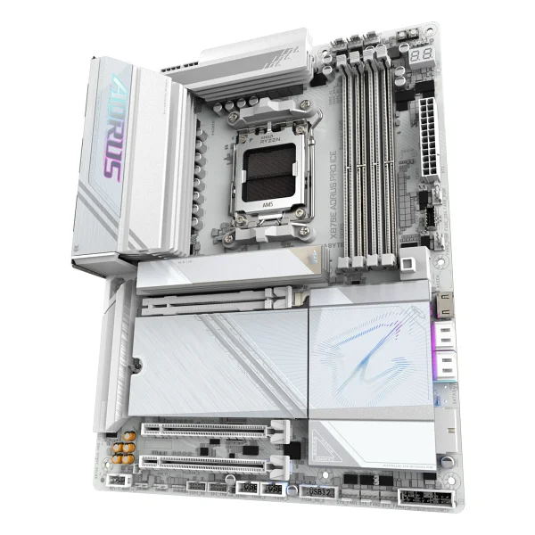 Gigabyte X870e Aorus Pro Ice Wi-Fi AMD Am5 DDR5 Atx Anakart - Görsel 4
