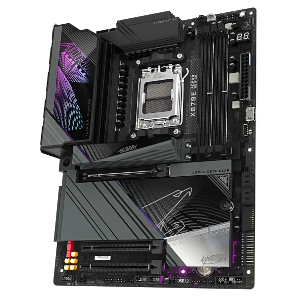Gigabyte X870e Aorus Master Wi-Fi AMD Am5 DDR5 Atx Anakart - Görsel 2