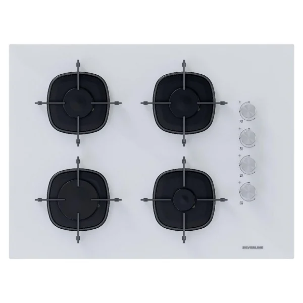 Silverline 2'li Beyaz Cam Ankastre Set 3420 Classy 60 Cm -Cs5665w01 65cm Cam Ocak - Görsel 3