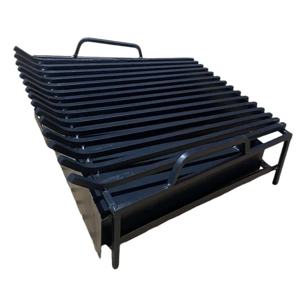 Sandıktan Al Demir Izgara Çekmeceli Şömine Izgarası 68 Cm. X 47 Cm. X 44 Cm 15 Li Izgara Kızaklı - Görsel 3