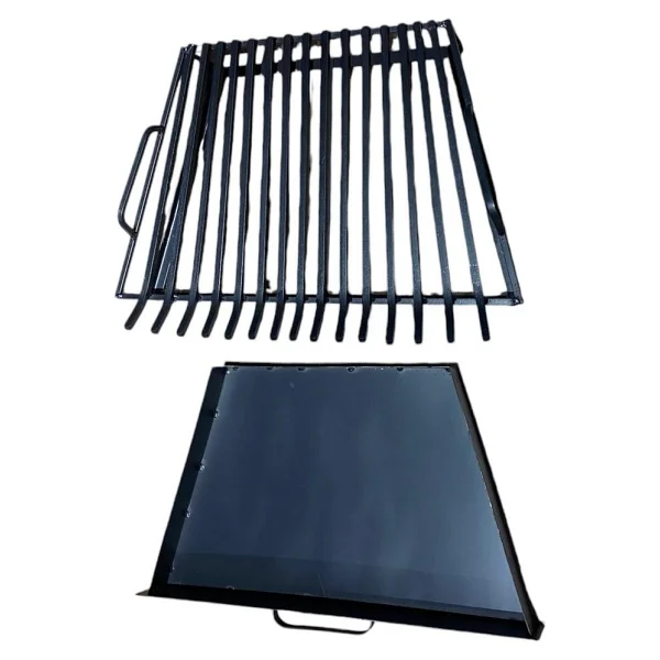 Sandıktan Al Demir Izgara Çekmeceli Şömine Izgarası 68 Cm. X 47 Cm. X 44 Cm 15 Li Izgara Kızaklı - Görsel 5