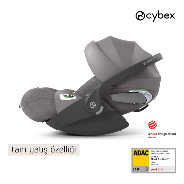 Cybex Cloud T I-Size Plus Mirage Grey 0-13 kg Oto Koltuğu - Görsel 10
