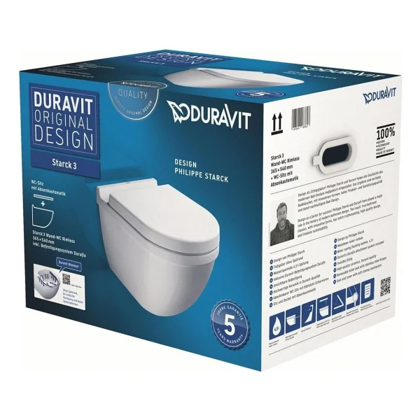 Duravit 45273900a1 Starck 3 Rimless Asma Klozet Seti - Görsel 5