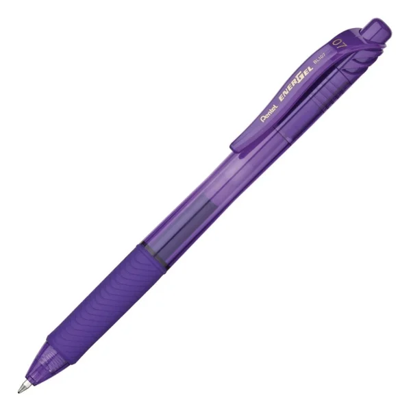 Pentel Energel 0.7mm Basmalı Jel Kalem Violet / Bl107-V - Görsel 2