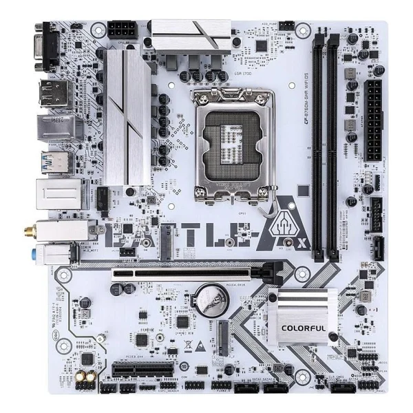 Colorful BATTLE-AX B760M-G White Wi-Fi D5 V20 Intel LGA1700 DDR5 Micro ATX Anakart - Görsel 6