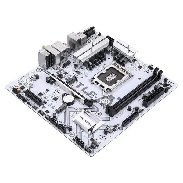 Colorful BATTLE-AX B760M-G White Wi-Fi D5 V20 Intel LGA1700 DDR5 Micro ATX Anakart - Görsel 4