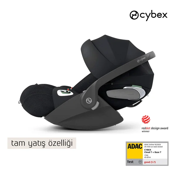 Cybex Cloud T I-Size Plus Mirage Grey 0-13 kg Oto Koltuğu - Görsel 9