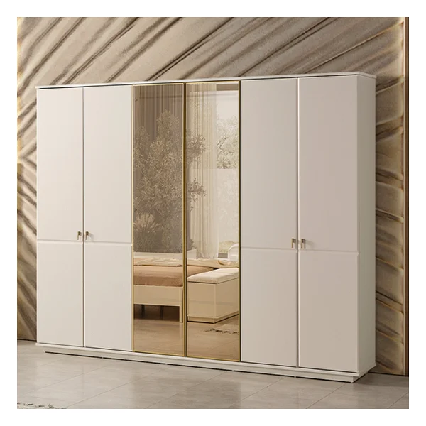 Eymense Masal Modern 6 Kapaklı Yatak Odası Takımı - Krem - Görsel 3