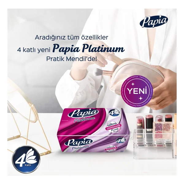Papia Platinum Pratik Mendil 1125 Yaprak - Görsel 4