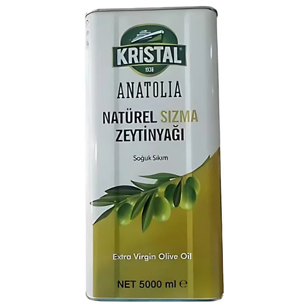 Kristal Anatolia Soğuk Sıkım Natürel Sızma Zeytinyağı 5 Lt - Görsel 2