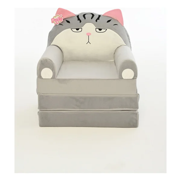 Pufu Toys Portatif, Yıkanabilir, Katlanabilir Peluş Çocuk Koltuğu 120 Cm - Sarı - Görsel 6