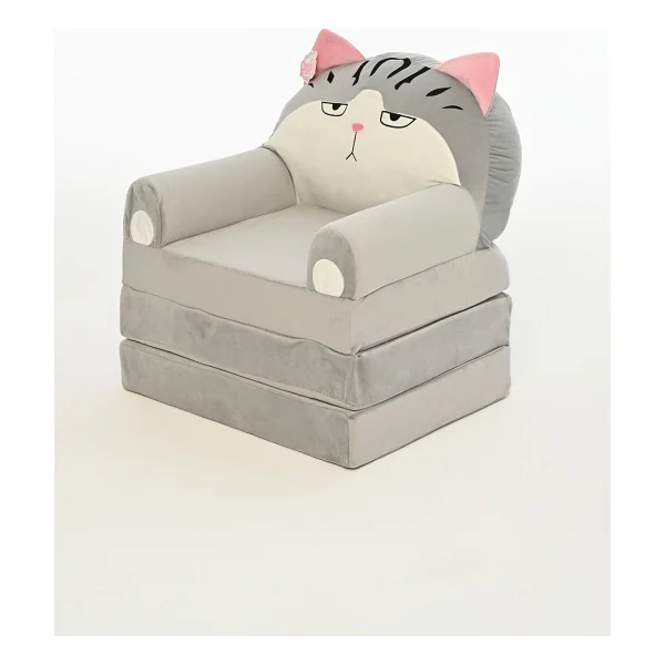 Pufu Toys Portatif, Yıkanabilir, Katlanabilir Peluş Çocuk Koltuğu 120 Cm - Sarı - Görsel 2