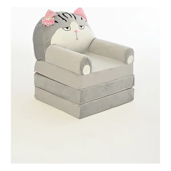 Pufu Toys Portatif, Yıkanabilir, Katlanabilir Peluş Çocuk Koltuğu 120 Cm - Sarı - Görsel 3