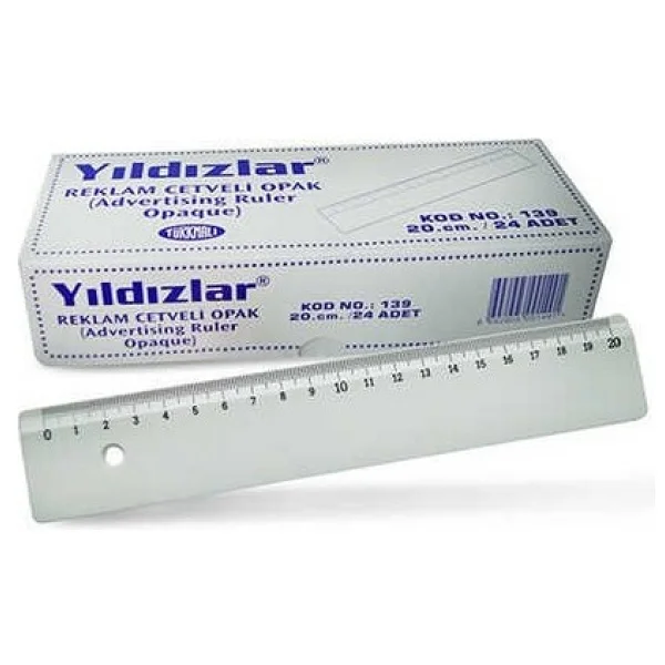 Yıldızlar Cetvel Opak Reklam Cetveli 20 Cm - Görsel 3