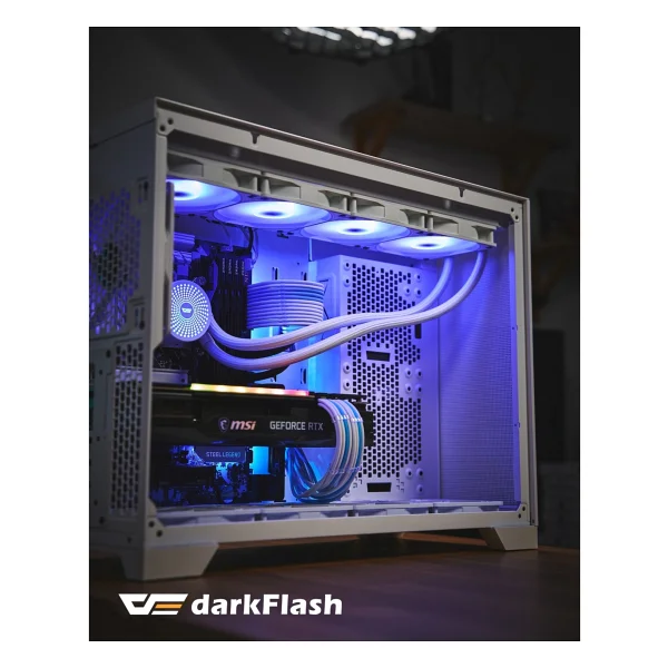 Darkflash Radiant Dc-360 Argb Beyaz 360 Mm İşlemci Sıvı Soğutucu - Görsel 6