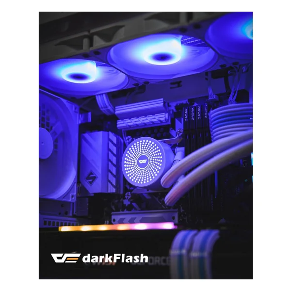 Darkflash Radiant Dc-360 Argb Beyaz 360 Mm İşlemci Sıvı Soğutucu - Görsel 7