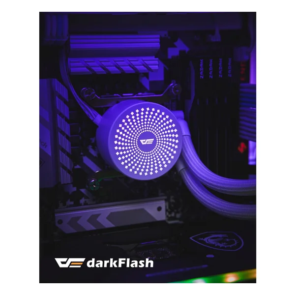 Darkflash Radiant Dc-360 Argb Beyaz 360 Mm İşlemci Sıvı Soğutucu - Görsel 8