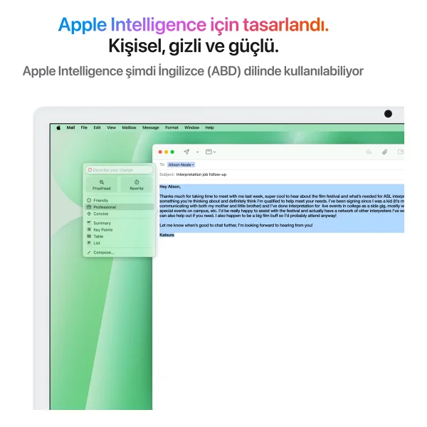 iMac M4 Yeşil Mwuy3tu/A 16 GB 256 GB SSD 10c GPU 24" 4.5k All İn One PC - Görsel 7