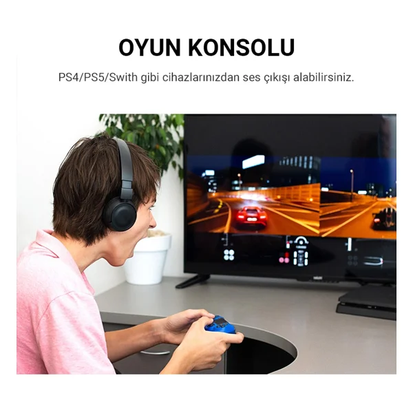 Veggieg USB Harici Ses Kartı Adaptörü 3.5mm Kulaklık Ve Mikrofon Girişli - Görsel 2