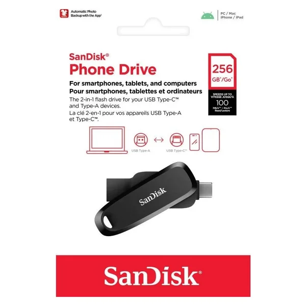 Sandisk Phone Drive Sdddc6-256g-G46 256 GB Flash Bellek - Görsel 5
